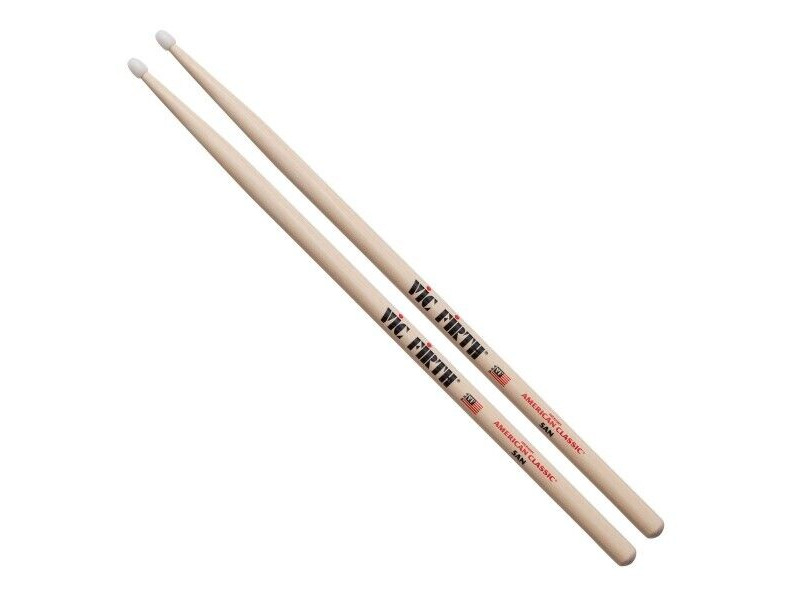 Vic Firth American Classic 5AN Nylon Tip Hickory Drumsticks click to zoom image