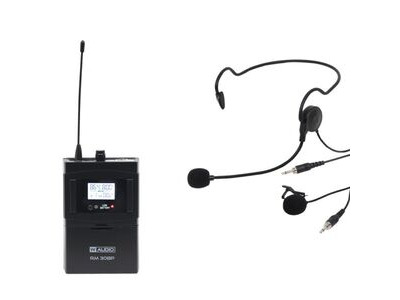 W Audio RM 30BP UHF Beltpack w/headset & lapel mic Add On Kit (864.8Mhz)