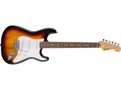 Fender Standard Stratocaster®, Laurel Fingerboard, White Pickguard, 3-Color Sunburst 