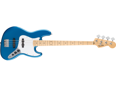 Fender Standard Jazz Bass®, Maple Fingerboard, White Pickguard, Aqua Marine Metallic