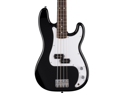Fender Standard Precision Bass[REG], Laurel Fingerboard, White Pickguard, Black click to zoom image