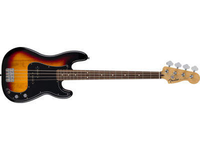 Fender Standard Precision Bass®, Laurel Fingerboard, Black Pickguard, 3-Color Sunburst