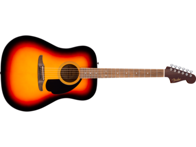 Fender California Standard Redondo<sup>TM</sup>, Spruce Top, Black Pickguard, 3-Color Sunburst 