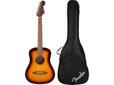 Fender California Standard Redondo[TM] Mini with Bag, Spruce Top, 3-Color Sunburst click to zoom image