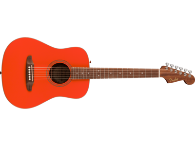 Fender California Standard Redondo<sup>TM</sup> Mini with Bag, Spruce Top, Fiesta Red