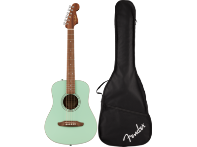 Fender California Standard Redondo[TM] Mini with Bag, Spruce Top, Surf Green click to zoom image