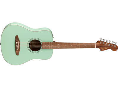 Fender California Standard Redondo[TM] Mini with Bag, Spruce Top, Surf Green click to zoom image
