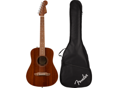 Fender California Standard Redondo[TM] Mini with Bag, Sapele Top, Natural Sapele click to zoom image