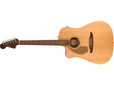 Fender Redondo Player Left-Handed, Walnut Fingerboard, Gold Pickguard, Natural 