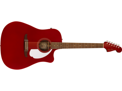 Fender Redondo Player, Walnut Fingerboard, White Pickguard, Candy Apple Red 