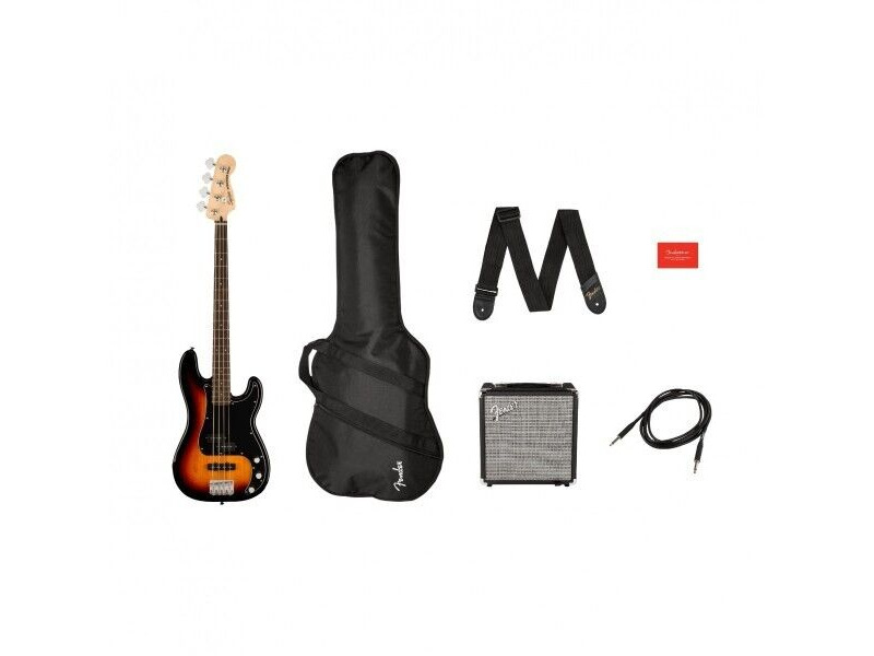 Fender Affinity Precision Bass PJ Pack, 3-Color Sunburst click to zoom image