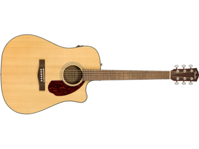 Fender CD-140SCE Dreadnought, Walnut Fingerboard, Natural w/case 