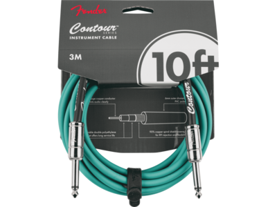 Fender Contour Series Instrument Cable Sherwood Green