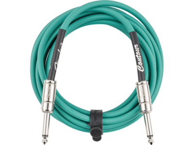Fender Contour Series Instrument Cable Sherwood Green click to zoom image