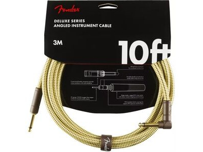 Fender Deluxe Series Instrument Cable Straight/Angle 10' 