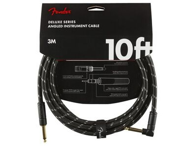 Fender Deluxe Series Instrument Cable Straight/Angle 3m click to zoom image