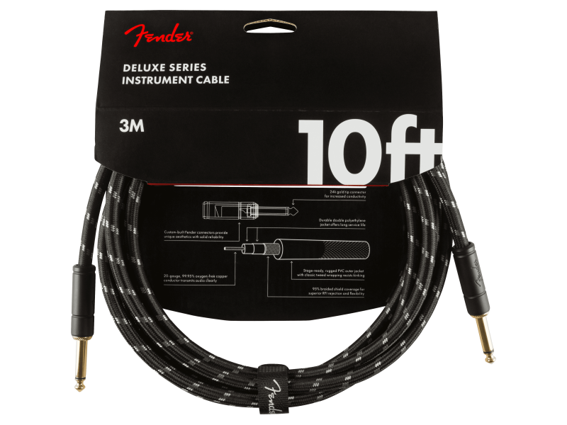 Fender Deluxe Series Tweed Instrument Cables click to zoom image