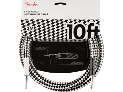 Fender Pro 10' Checkboard Instrument Cable