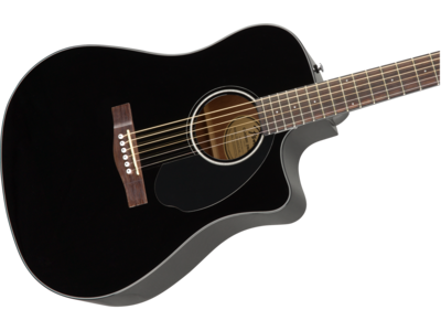 Fender CD-60SCE Dreadnought, Walnut Fingerboard, Black click to zoom image
