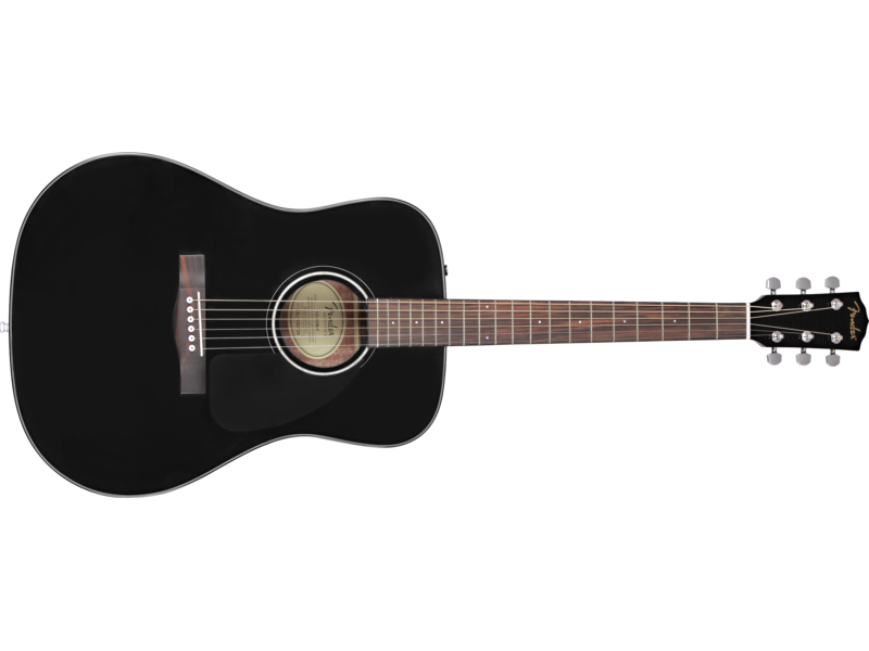 Fender CD-60 Dreadnought V3 w/Case, Walnut Fingerboard, Black click to zoom image