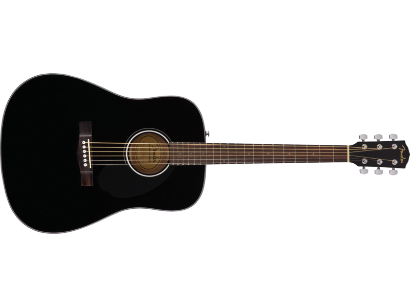 Fender CD-60S Dreadnought, Walnut Fingerboard, Black click to zoom image