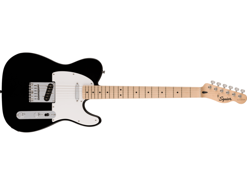 Squier Squier Sonic[REG] Telecaster[REG], Maple Fingerboard, White Pickguard, Black click to zoom image