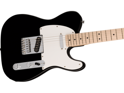 Squier Squier Sonic[REG] Telecaster[REG], Maple Fingerboard, White Pickguard, Black click to zoom image