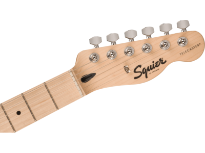 Squier Squier Sonic[REG] Telecaster[REG], Maple Fingerboard, White Pickguard, Black click to zoom image