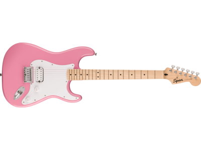 Squier Squier Sonic® Stratocaster® HT H, Maple Fingerboard, White Pickguard, Flash Pink 