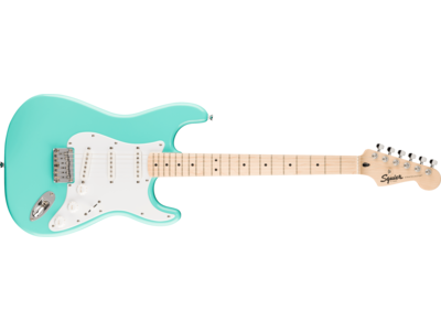 Squier Squier Sonic® Stratocaster® HT, Maple Fingerboard, White Pickguard, Sea Foam Green 