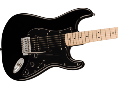 Squier Squier Sonic[REG] Stratocaster[REG] HSS, Maple Fingerboard, Black Pickguard, Black click to zoom image