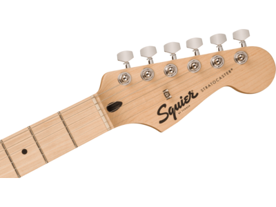 Squier Squier Sonic[REG] Stratocaster[REG] HSS, Maple Fingerboard, White Pickguard, Tahitian Coral click to zoom image