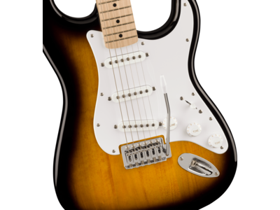Squier Squier Sonic[REG] Stratocaster[REG], Maple Fingerboard, White Pickguard, 2-Color Sunburst click to zoom image