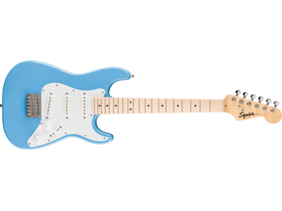 Squier Mini Stratocaster®, Maple Fingerboard, White Pickguard, California Blue 