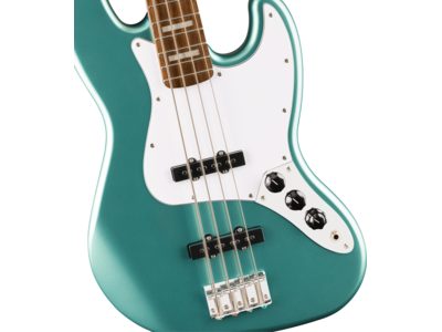 Squier Affinity Series[REG] Active Jazz Bass[REG], Laurel Fingerboard, White Pickguard, Mystic Sea Foam Green click to zoom image