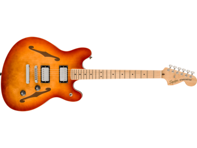 Squier Affinity Series® Starcaster® Deluxe, Maple Fingerboard, Sienna Sunburst 