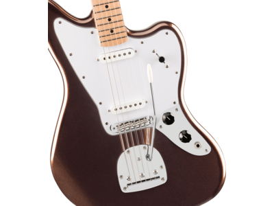 Squier Affinity Series[REG] Jaguar[REG], Maple Fingerboard, White Pickguard, Mystic Metallic Brown click to zoom image