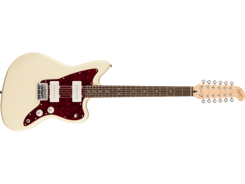 Squier Paranormal Jazzmaster[REG] XII, Laurel Fingerboard, Tortoiseshell Pickguard, Olympic White click to zoom image