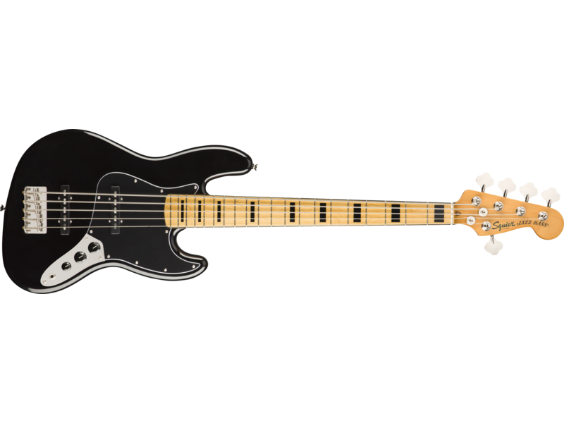 Squier Classic Vibe '70s Jazz Bass[REG] V, Maple Fingerboard, Black click to zoom image