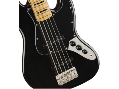 Squier Classic Vibe '70s Jazz Bass[REG] V, Maple Fingerboard, Black click to zoom image