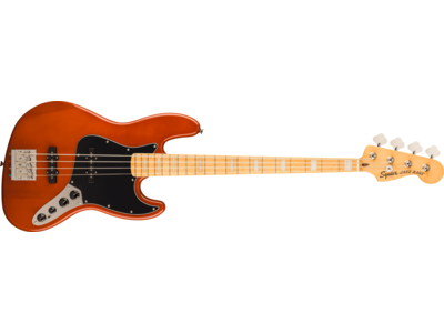 Squier Classic Vibe<sup>TM</sup> Active '70s Jazz Bass®, Maple Fingerboard, Black Pickguard, Mocha
