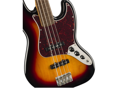 Squier Classic Vibe '60s Jazz Bass[REG] Fretless, Laurel Fingerboard, 3-Color Sunburst click to zoom image