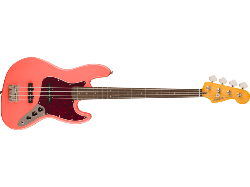 Squier Classic Vibe[TM] '60s Jazz Bass[REG], Laurel Fingerboard, Tortoishell Pickguard, Tahitian Coral click to zoom image