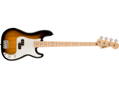 Squier Squier Sonic® Precision Bass®, Maple Fingerboard, White Pickguard, 2-Color Sunburst