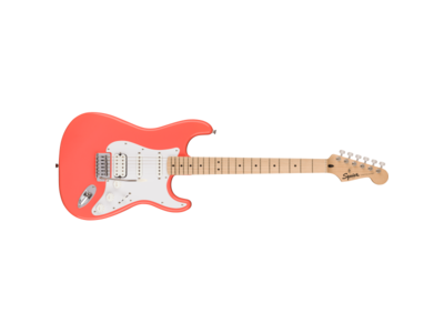 Squier Sonic Stratocaster HSS Tahitian Coral Electric Guitar 