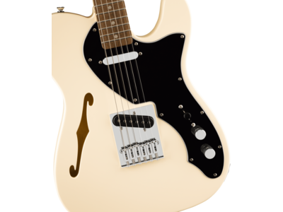 Squier Affinity Series[REG] Telecaster[REG] Thinline, Laurel Fingerboard, Black Pickguard, Olympic White click to zoom image