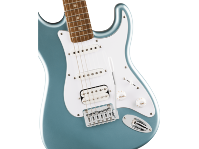 Squier Affinity Series[REG] Stratocaster[REG] Junior HSS, Laurel Fingerboard, White Pickguard, Ice Blue Metallic click to zoom image