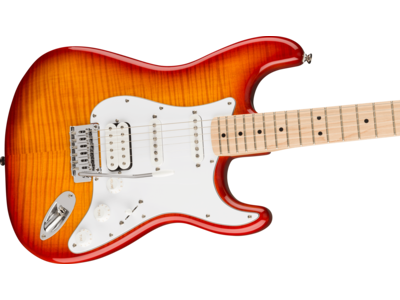 Squier Affinity Series[REG] Stratocaster[REG] FMT HSS, Maple Fingerboard, White Pickguard, Sienna Sunburst click to zoom image