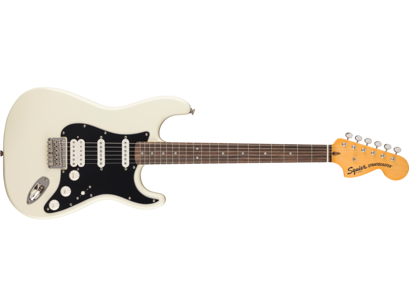 Squier Classic Vibe[TM] '70s Stratocaster[REG] HT HSS, Laurel Fingerboard, Black Pickguard, Olympic White click to zoom image