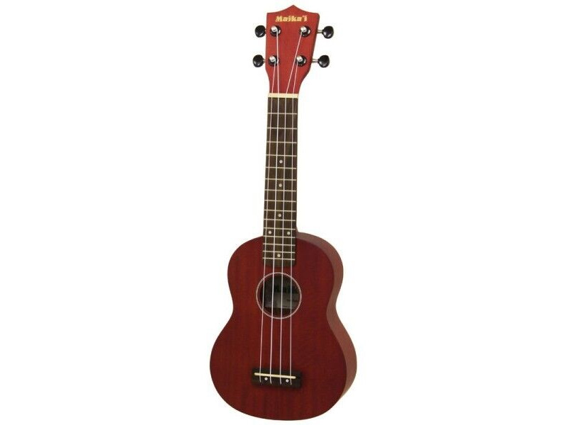 Aria Maikai MKU1 Soprano Ukulele with Bag, See Trough Red click to zoom image